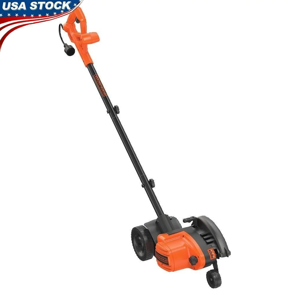 

12 Amp 2-in-1 Electric Landscape Edger Trencher High Torque Motor Adjustable Depth Cord Retention Tool-Free Assembly Easy Clean