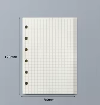 45 Sheets A5 A6 A7 Loose Leaf Notebook Refill Spiral Binder Inner Page Line Blank craft  Grid Inside Paper Stationery - Image 20