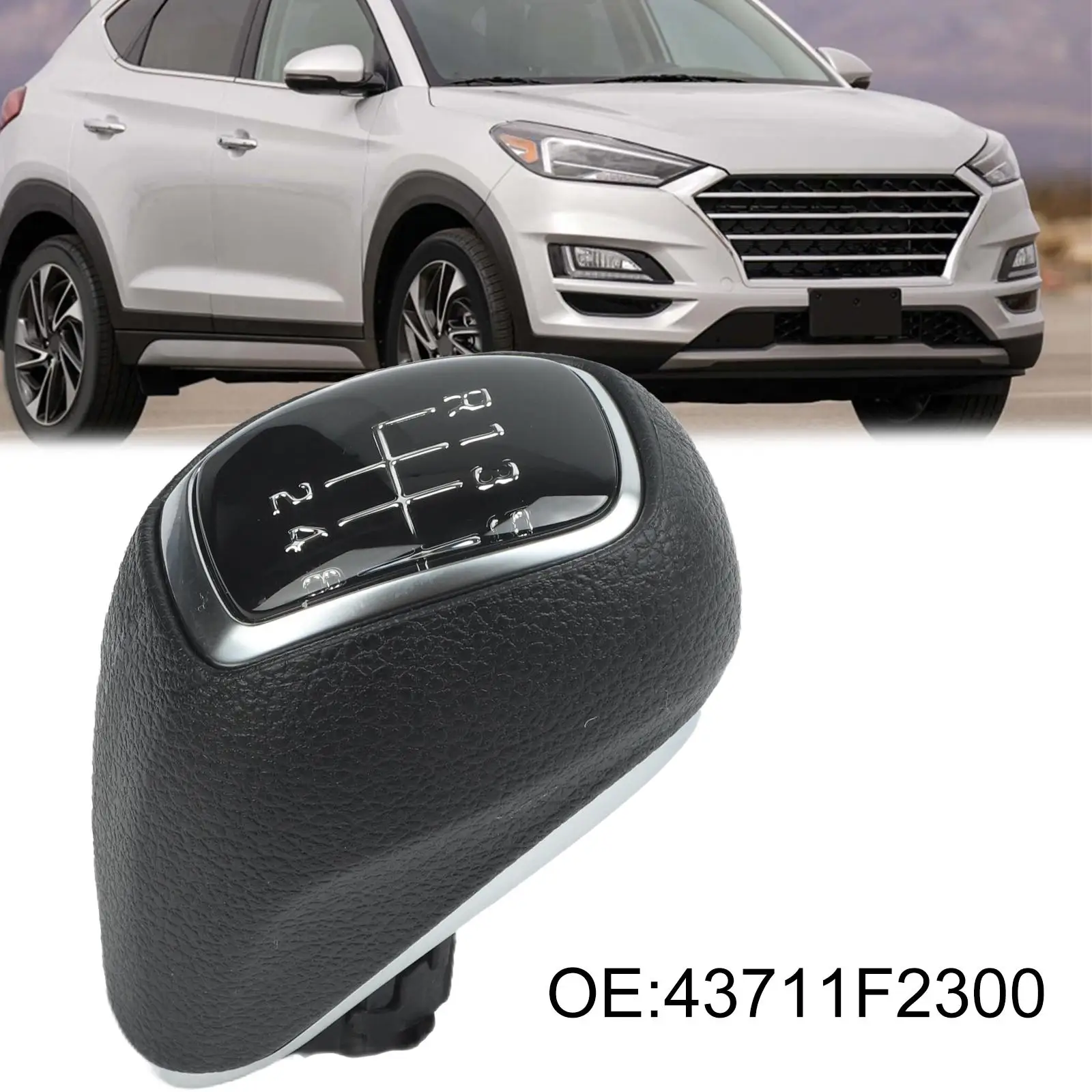 43711F2300 Knob 6 Speed Shift Knob Reliable Materials Wear-resistant No Deformation Practical Design For Tucson for tl