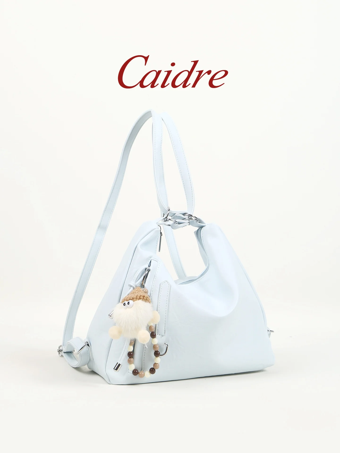 Caidre Adorable Large Capacity Women's Crossbody Bag Hobo Single Shoulder Satchel 2026 New Style Commuter Friendly PU Leather