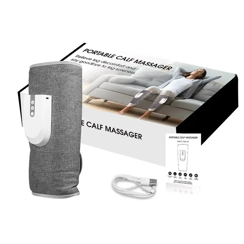 【CHIMU HOME】 Rechargeable Electric Air Compression Foot and Calf Massager with Heat for Circulation Pain Relief for Hospital
