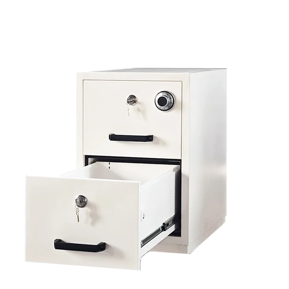 2 Drawer Vertical Office File Cabinet Fireproof And Fire Resistant Metal Filing Cabinets