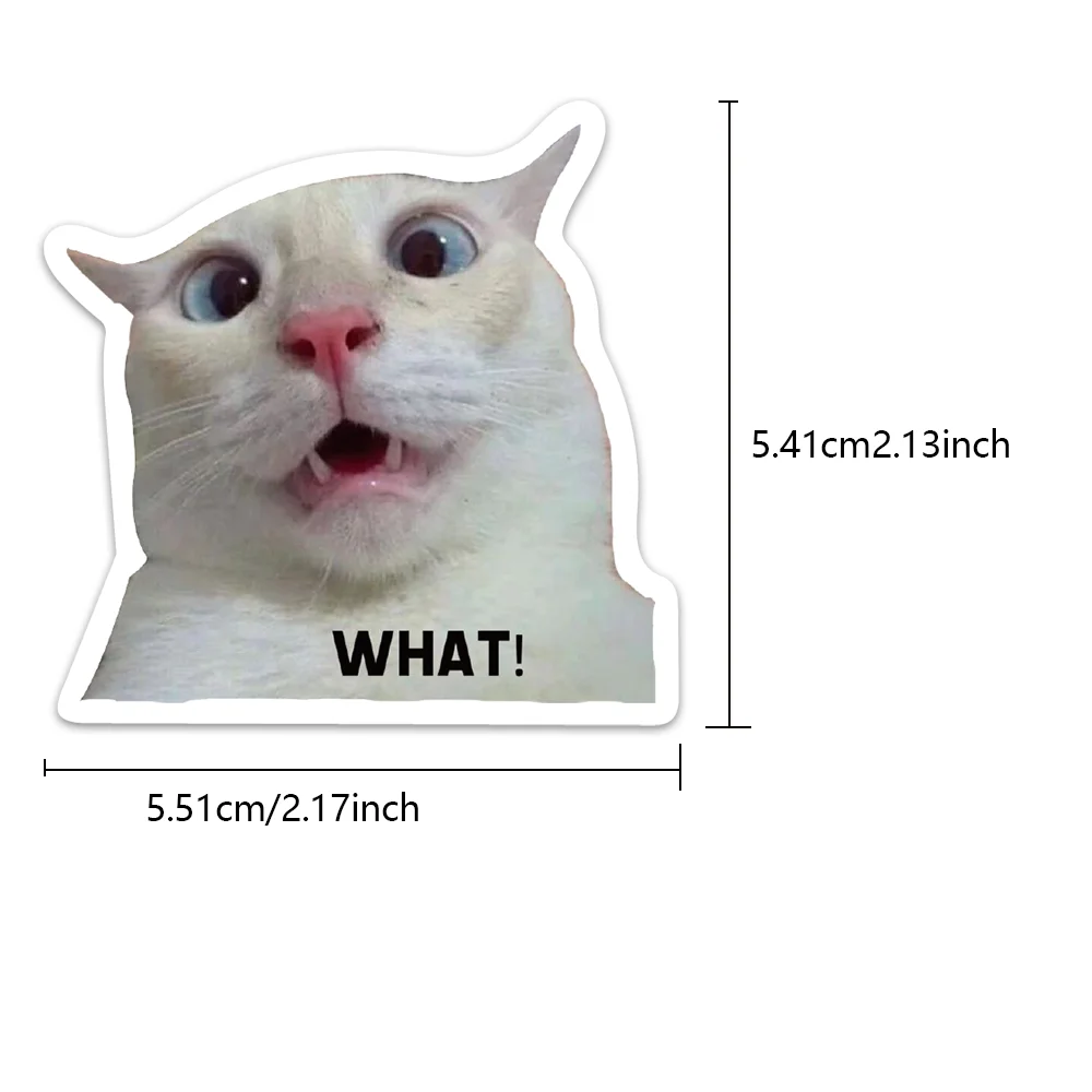 50pcs Cute Cats  Funny Graffiti Stickers Cartoon  DIY laptop Suitcase Scrapbook Skate Laptop Bike Waterproof stickers image 6