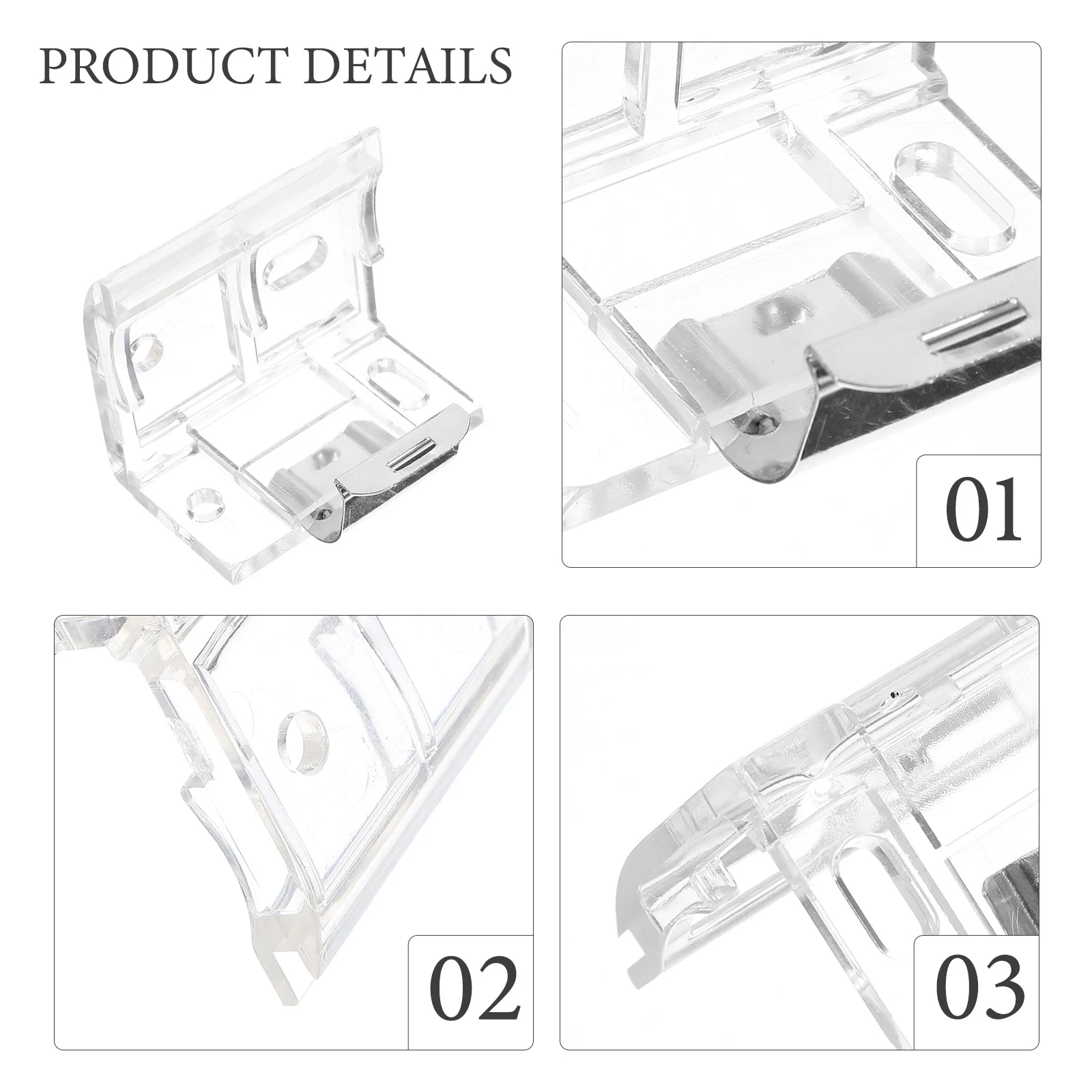 2 pçs suportes de persianas confiáveis design branco clássico fácil instalação casa persiana suporte peças reposição cortina l suporte