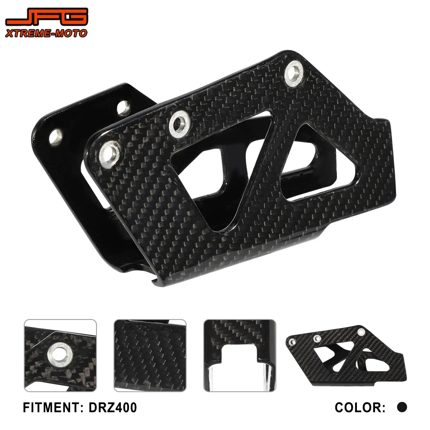 

Funparts Chain Guard Guide Carbon Fiber Motorcycles Accessories Protection Cover Guide Stablize For SUZUKI DRZ400 Dirt Pit Bike