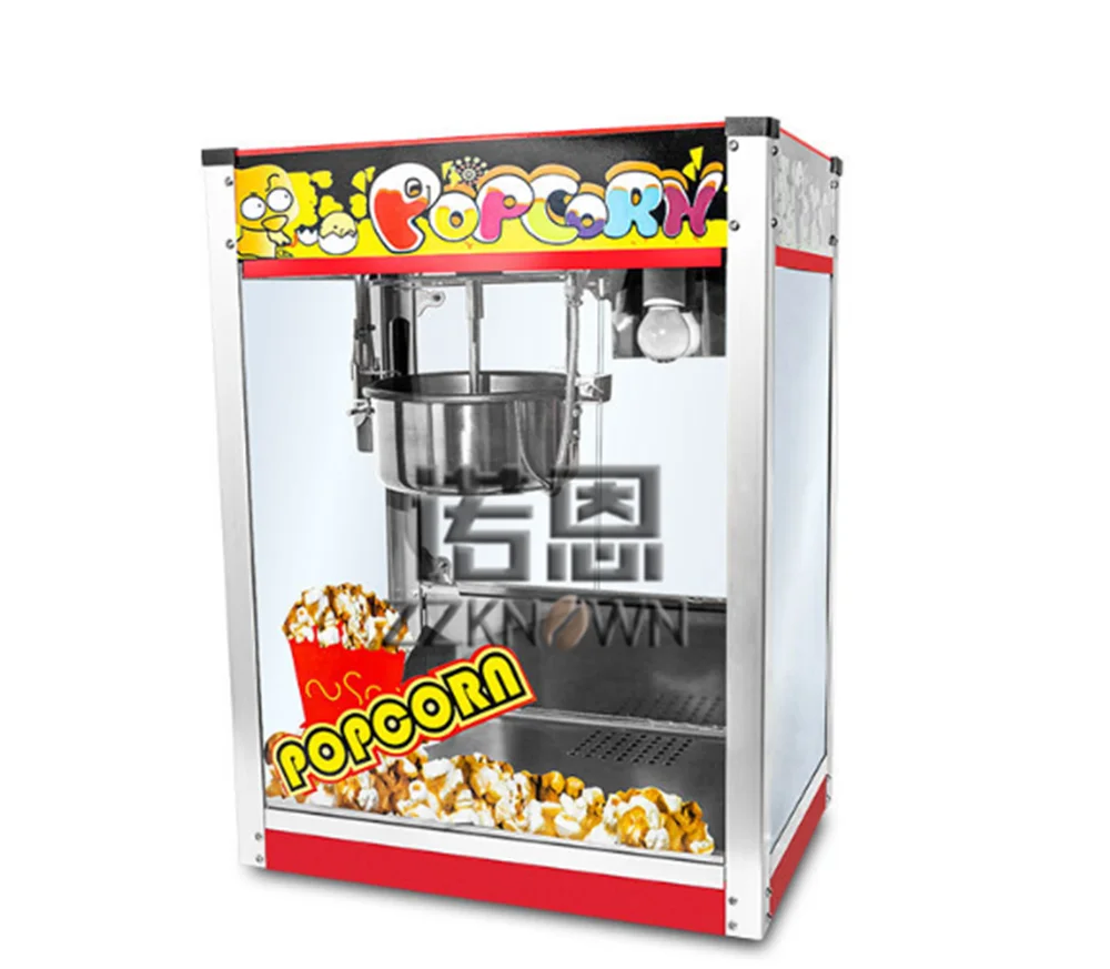 Small Automatic Electric 8OZ Popcorn Machine Commercial Spherical Butterfly Popcorn Machine