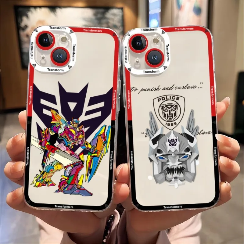 Transformers Phone Case Angel Eyes Phone Case For IPhone 15 14 Plus 13 12 11 Pro Max Mini Soft Transparent Cover