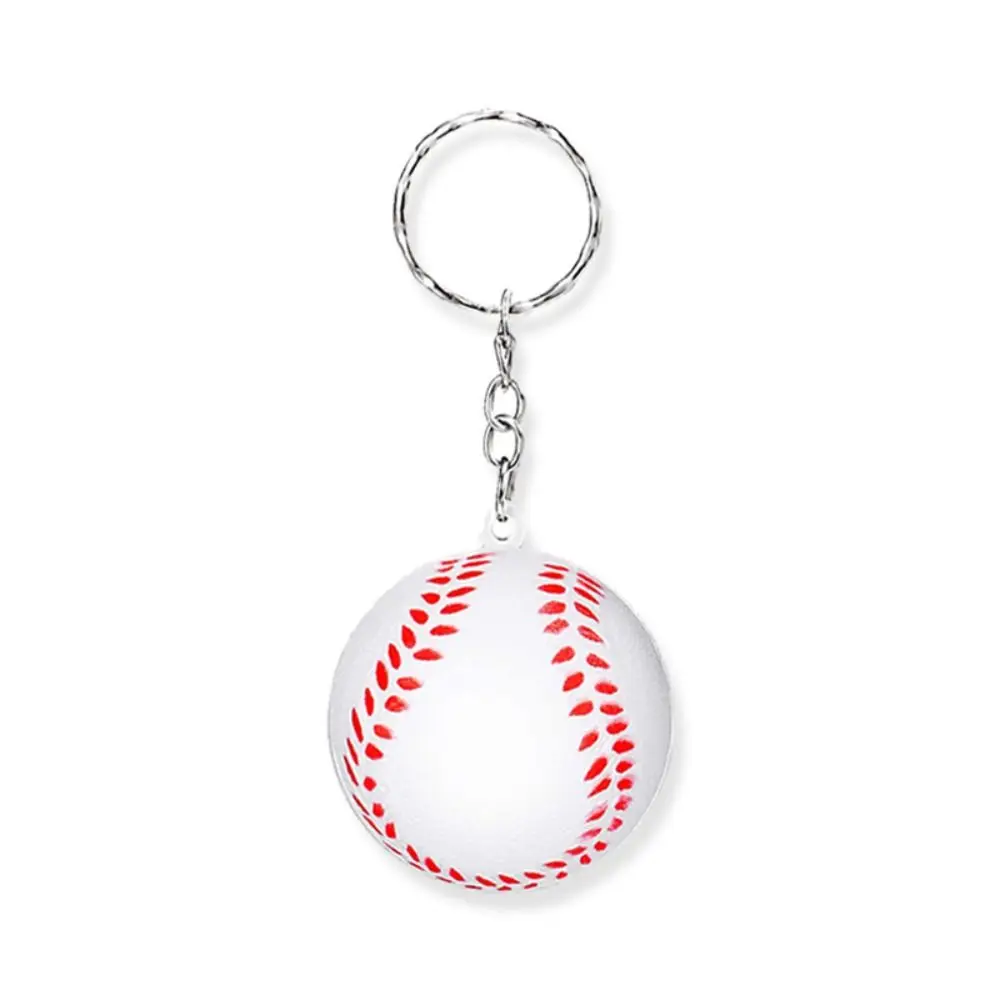 

PU Leather Basketball Ball Keychains Baseball Football Simulation Soccer Keychain Creative Golf Football Pendant Backpack