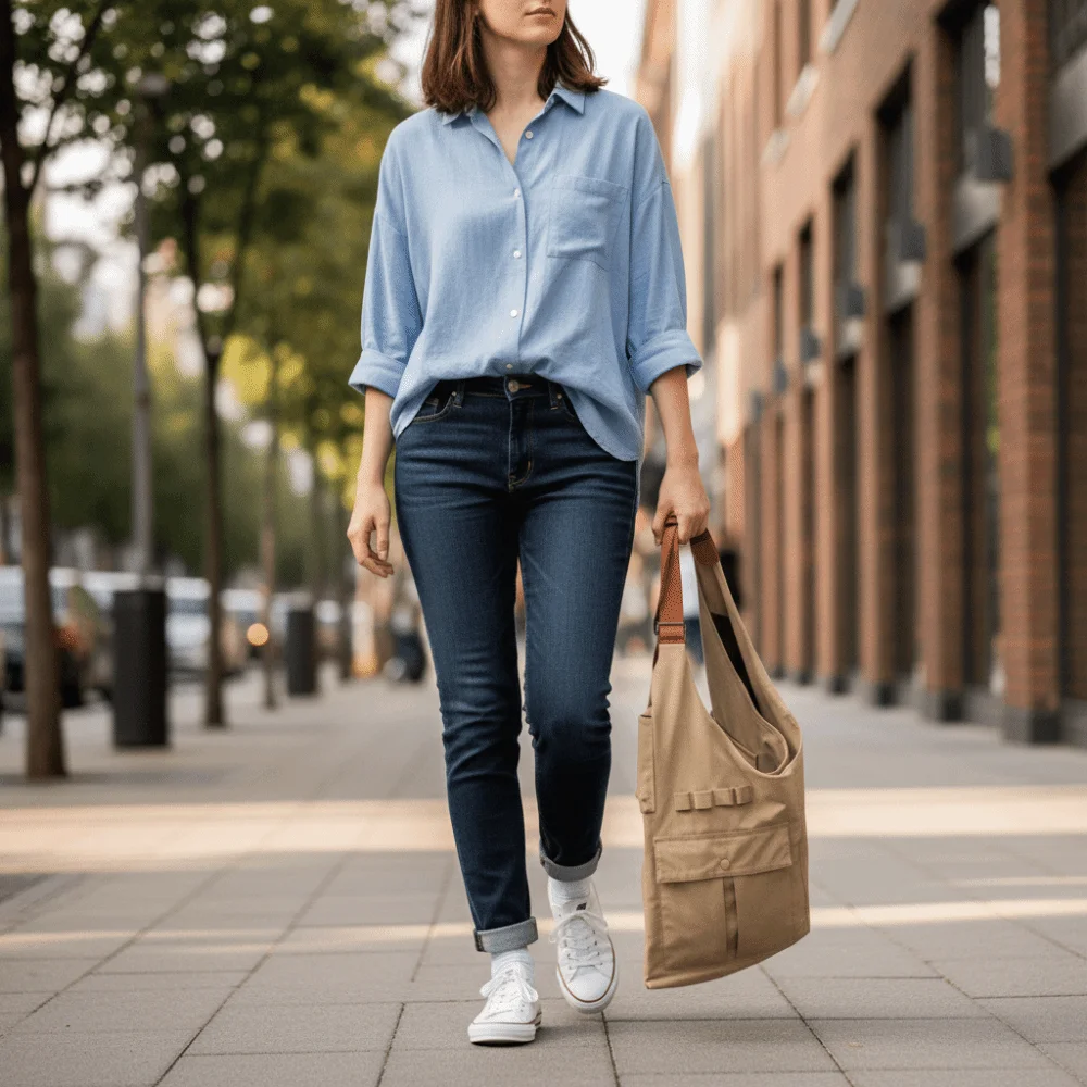 

Creative Outdoor Jacket Vest Shoulder Bag Dual-use Breathable Multi Pocket Vest Handbag Multifunctional Retro