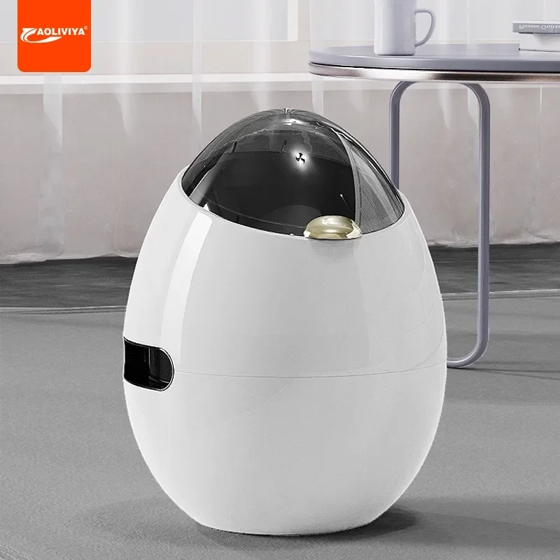 

Aoliviya 2023 New Egg-Shaped Trash Can Double Barrel Design inside and outside Thickened Household Large Capacity Wastebasket