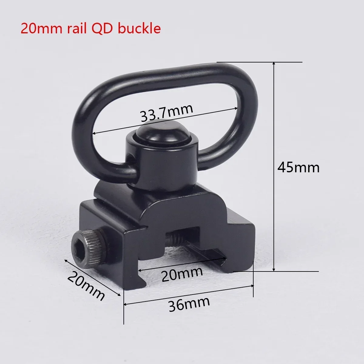 Tactical RSA GBB Buckle QD Swivel Sling Mlok Scope Mount Attachment Adapter Pictinny Rail Hunting Airsoft Rifle Accessories