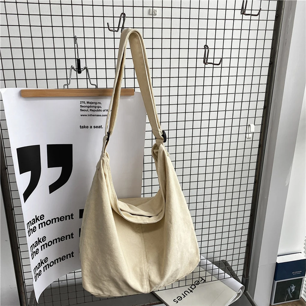 Cloth Lightweight And Durable Womens Canvas Handbag With Large Capacity Stylish Shoulder Bag Functional Bag Female beige