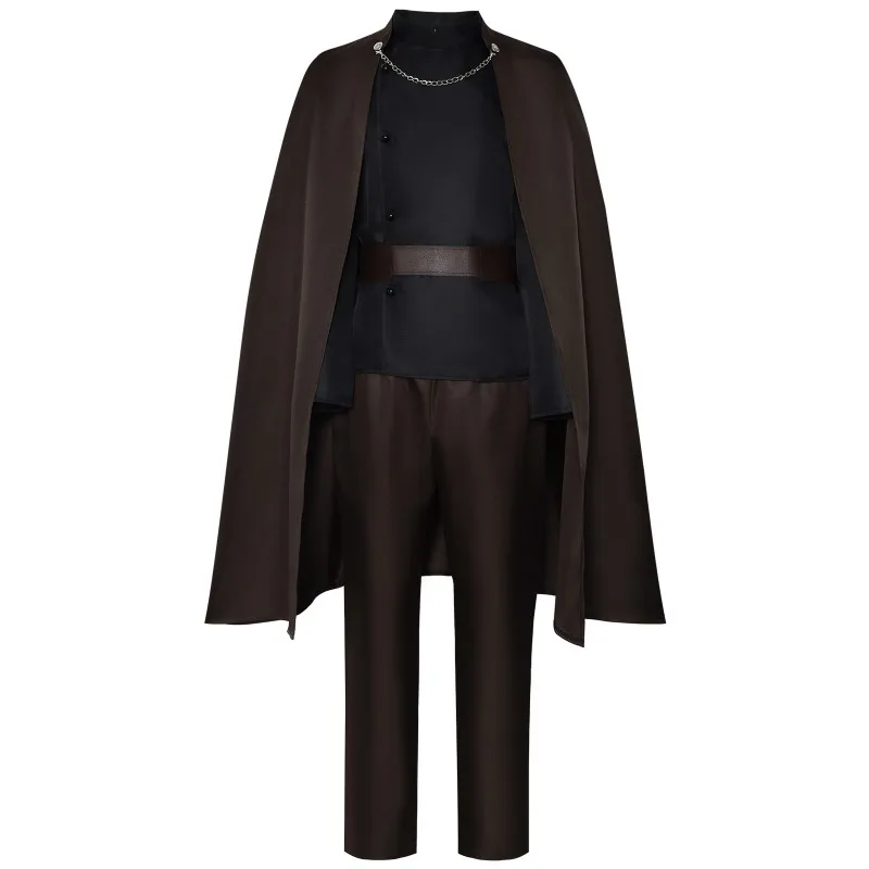 Disfraz de Dooku para Cosplay de película, conjunto completo de uniforme con capa y pantalón superior para adultos, hombres y mujeres, traje de mascarada de Carnaval de Halloween