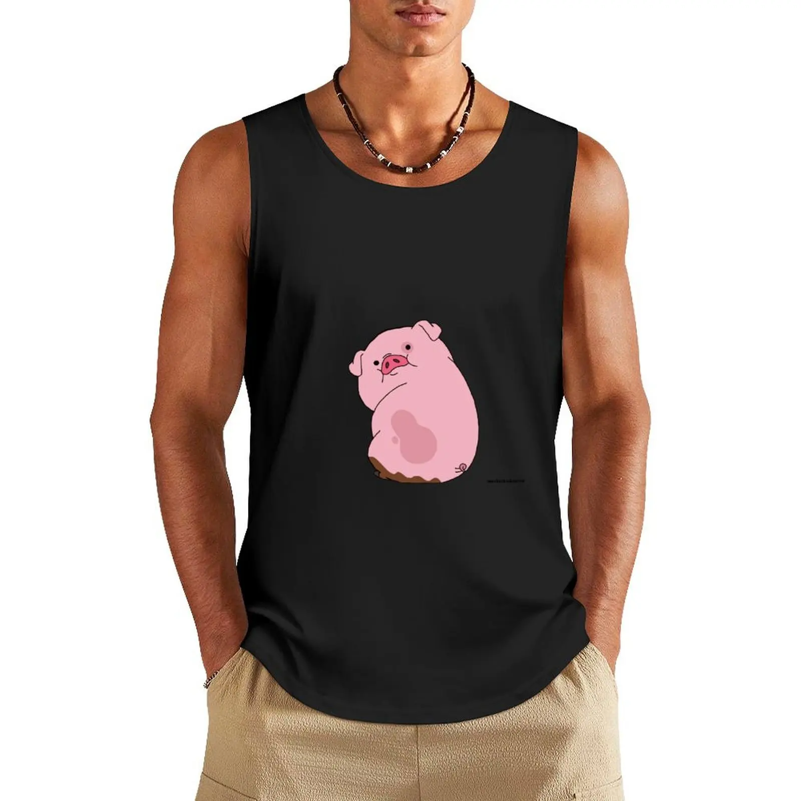 Waddles The Pig Tank Top gym clothing Man clothes for gym