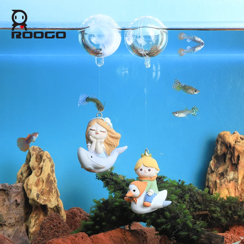 1pc Little Prince  Figurine DIY Resin Crafts Small Ornaments Garden Fish Tank Decoration For Home Car Decor Roogo Gift