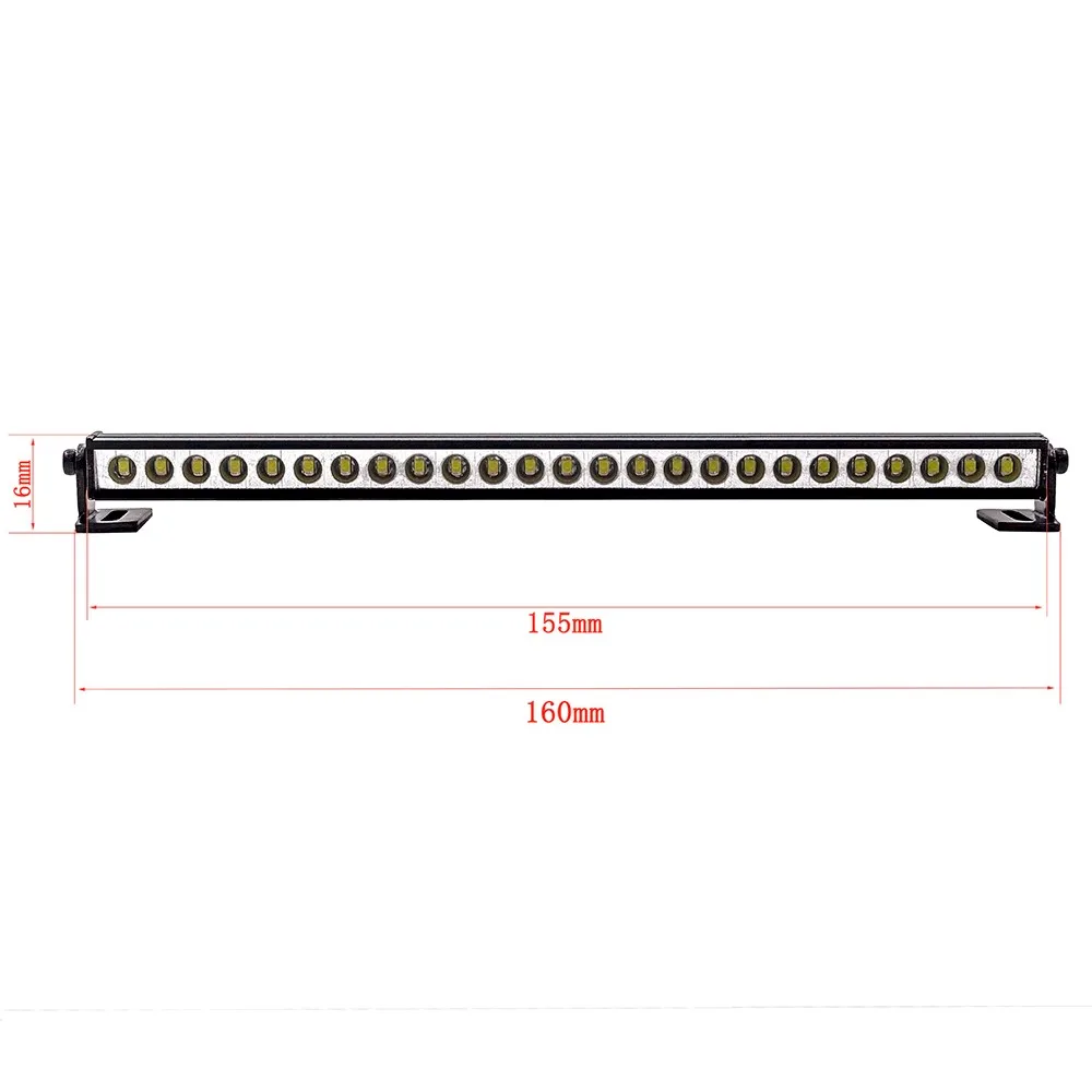 Rc Car Roof Lamp 9/18/25 Led Light Bar For 1/10 Rc Crawler Trx4 Axial Scx10 90046 Scx24 Wrangler D90 Rubicon Body