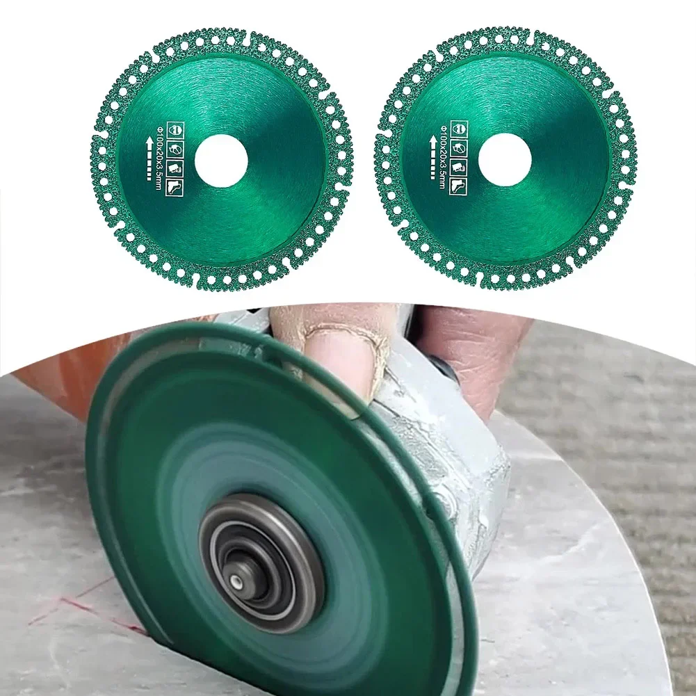 2pcs Composite Multifunctional Cutting Saw Blade Diamond Circular Saw Disc For Steel Metal Stone Marble Iron Rebar Cutting Disc