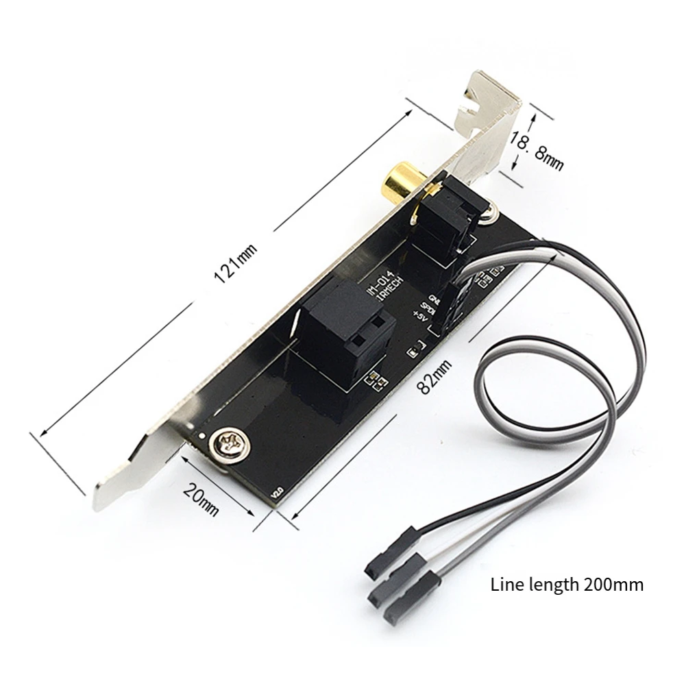 24-битная коаксиальная дочерняя карта из оптического волокна 192 кГц SPDIF OUT для универсальной материнской платы компьютера, цифровая звуковая карта 5,1 AC3 A002