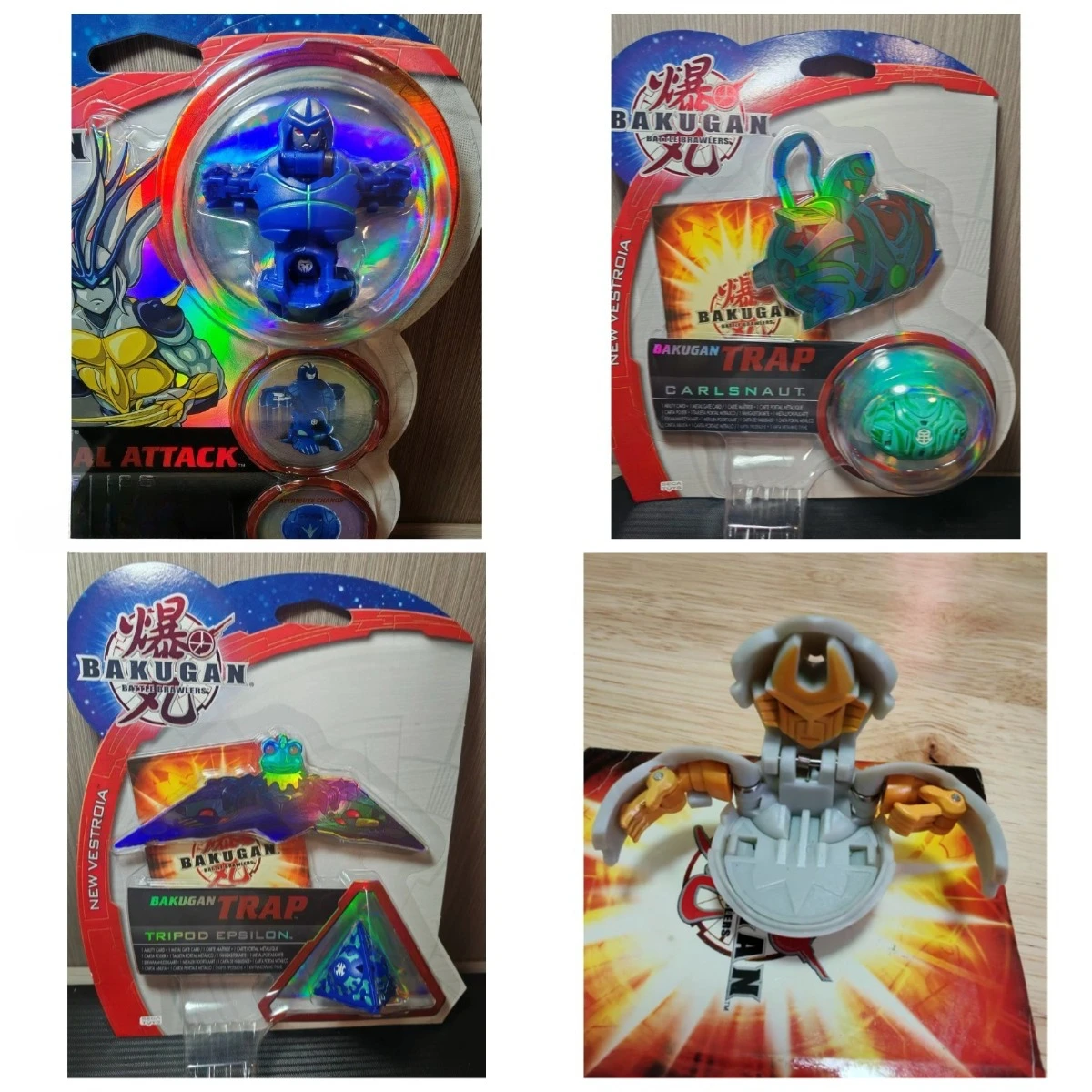 Figura de Ação Original Bakugan TRAP TRIPOD EPSILON—Brinquedo, Presente, Modelo de Colecionador