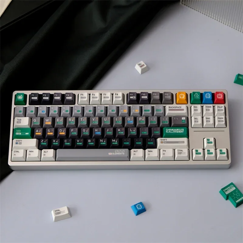 

151 Keys GMK Chemistry 01 Keycaps PBT Keycap Dye Sublimation Cherry Keycap for MX Switches DIY Custom Mechanical Keyboard