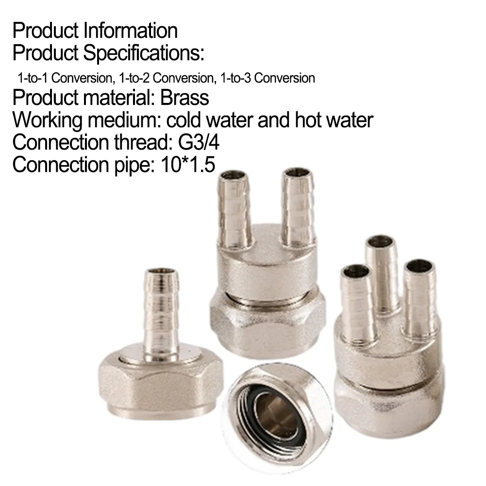 

Латунные соединения для труб с подогревом пола, капиллярное соединение, резьба G3/4, для безопасной установки системы труб 10 1 5 мм