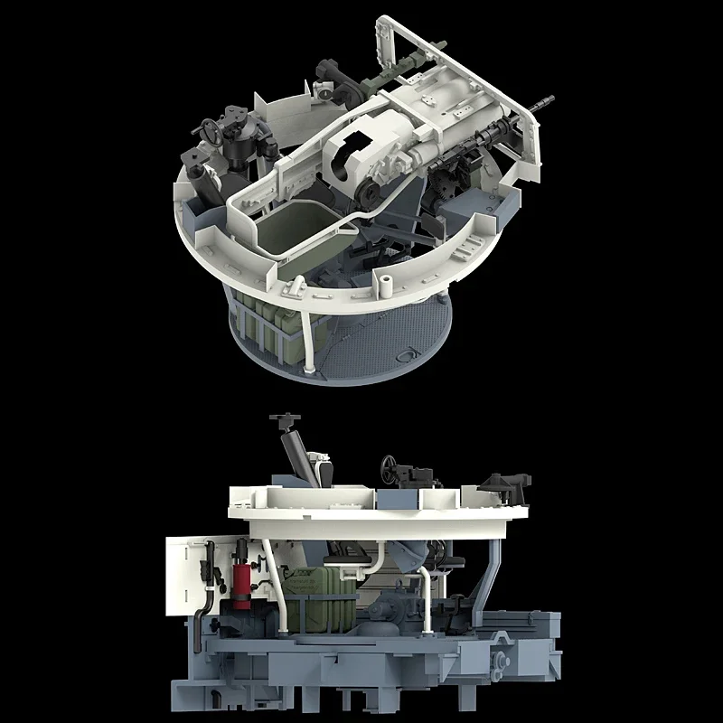 Ryefield 모델 RFM 1/35 조립 탱크 모델 키트, RM-5080 타이거 탱크, 이후 자기 방지 버전, 전체 내부 구조