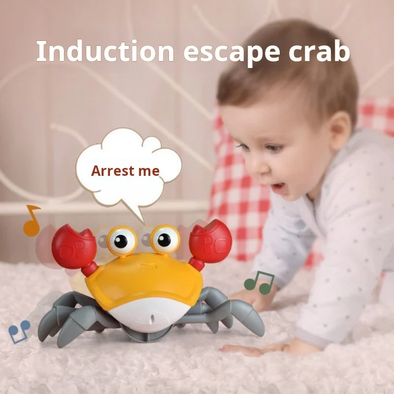 Children's puzzle toy electric automatic sensing crab octopus 2-year-old 3-year-old baby simulation crawling festival gift