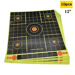 Papel adhesivo de objetivo de salpicaduras, 12 pulgadas, 30CM, 10 unids/lote por bolsa, papel adhesivo de objetivo de disparo reactivo para pistola/Rifle/Pratice adhesivo