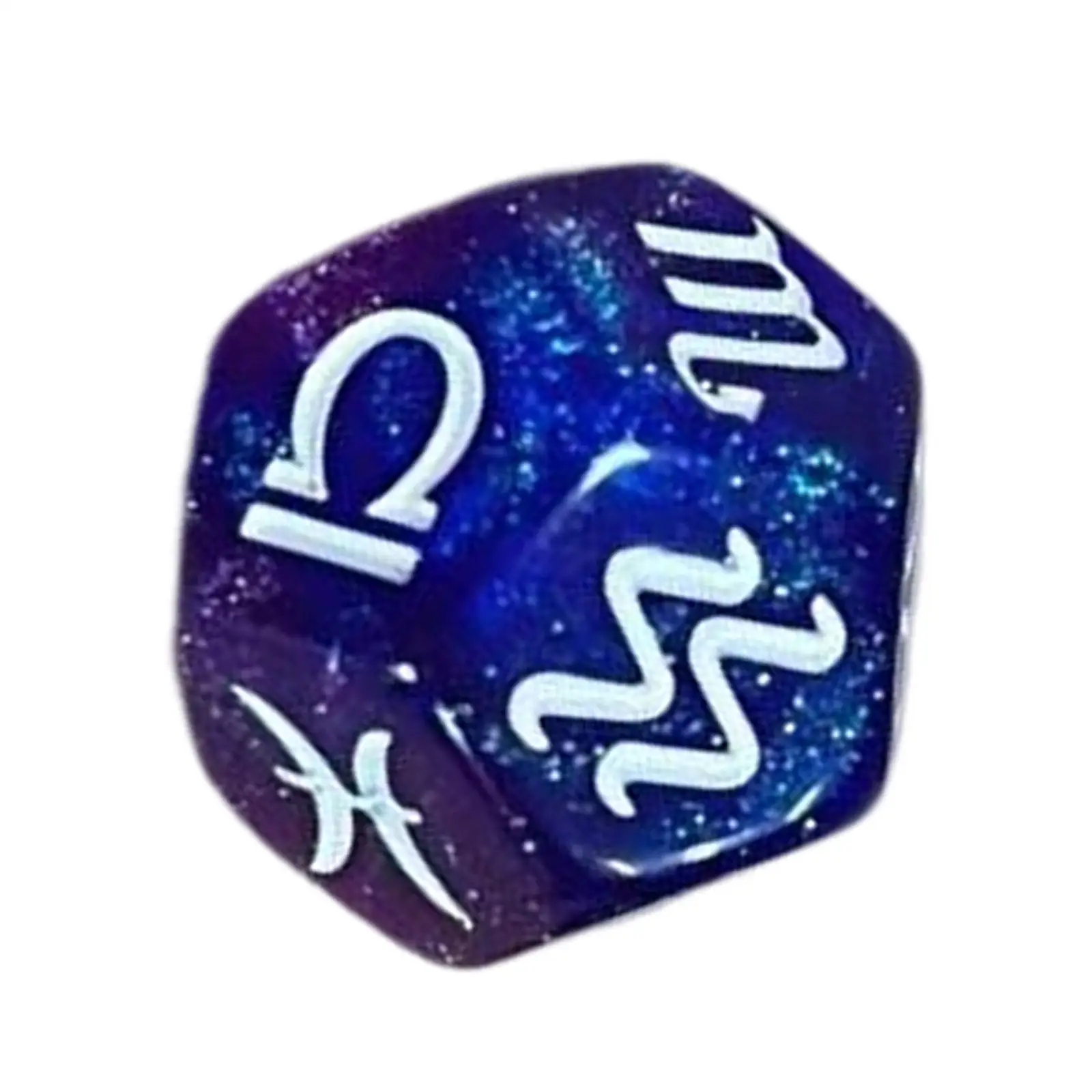 

3x Polyhedral Dice Collectibles Astrological Dice for Family Gathering