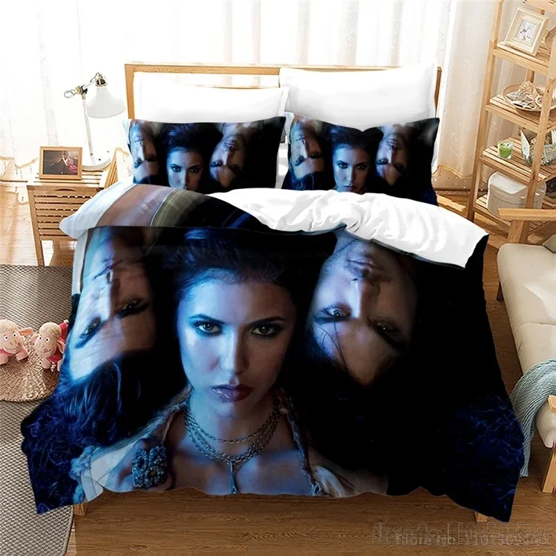 The Vampire Diaries TV Serie Love Child Duvet Cover Set HD Comforter Cover Bedclothes for Kids Bedding Sets Bedroom Decor