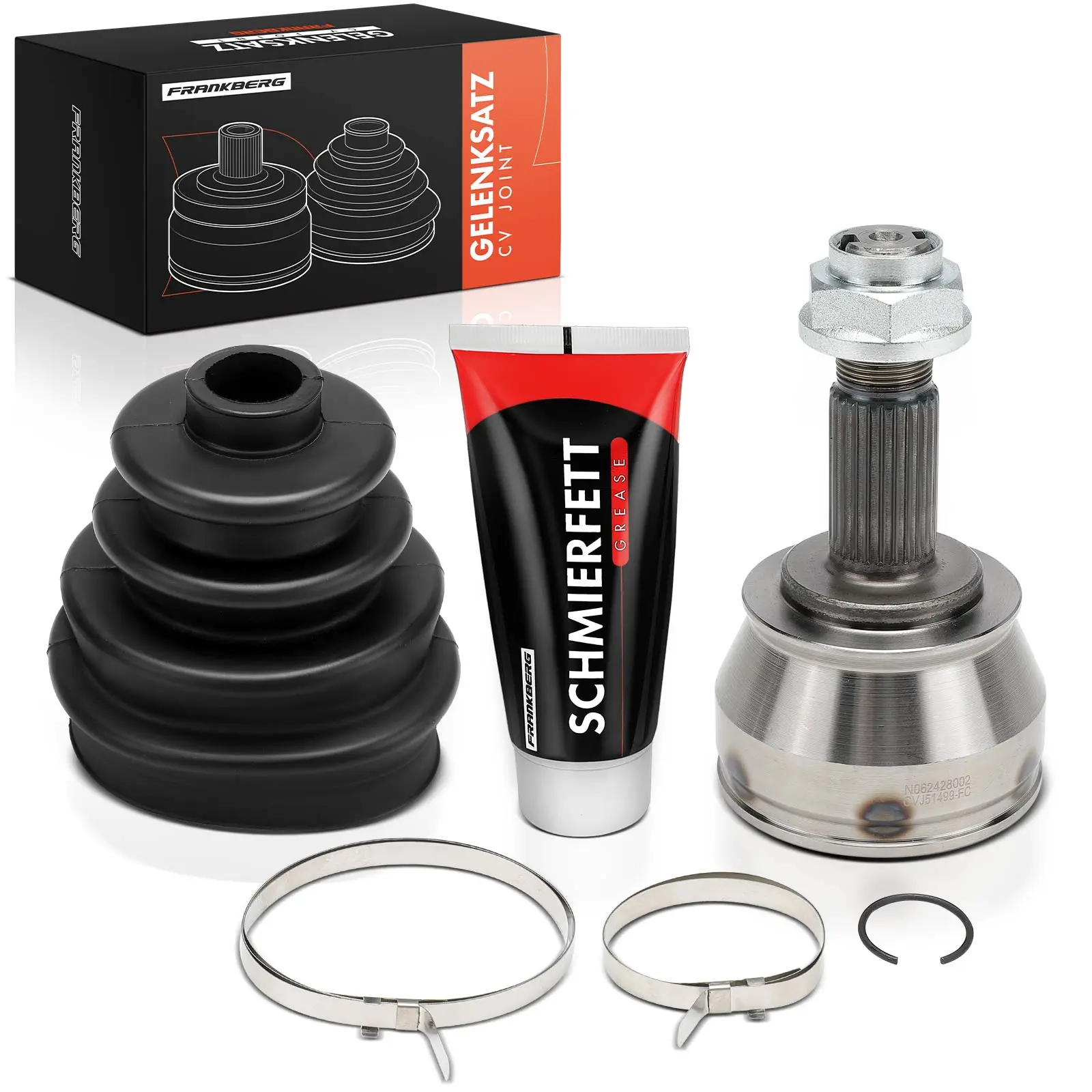 Frankberg 1x Ensemble de joints d'arbre de transmission pour essieu avant Fiat 500/595/695 Panda Stilo Lancia Peugeot 46308592 46308067 46308518