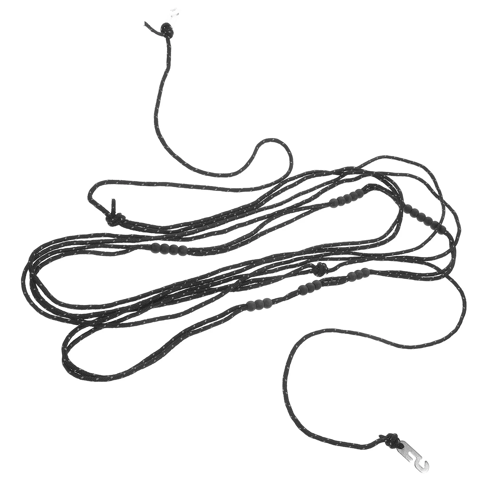 

35M Black Portable Travel Clothesline Nylon Non slip Beads Strong Camping Hotel Drying Ropes Outdoor Windproof