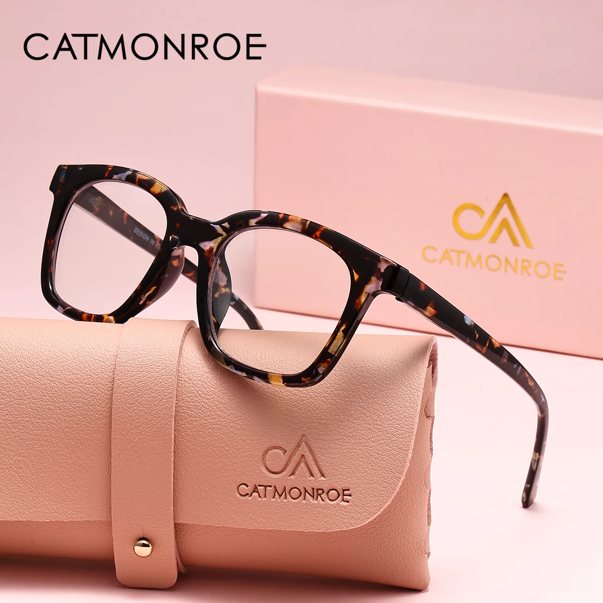 CATMONROE 1 Stück Lesebrille für Damen, PC-Rahmen, Leopardenmuster, Computerbrille, modische Bekleidung, Accessoires – Detail 1