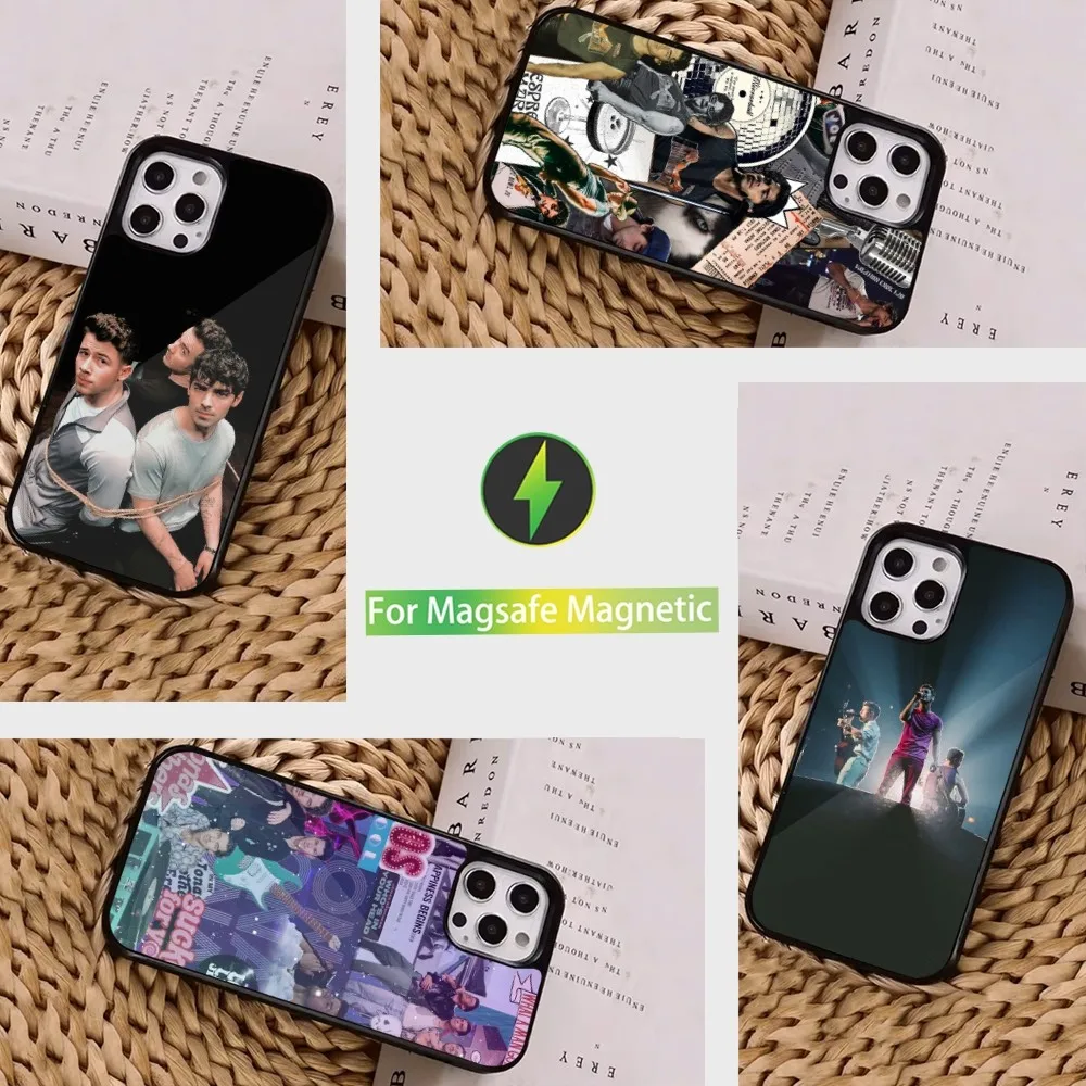 J-Jonas  B-Brothers  Phone Case Case for iPhone 15,14,13,12,11,Pro,Max,Plus Mini Magsafe Magnetic Wireless Charging