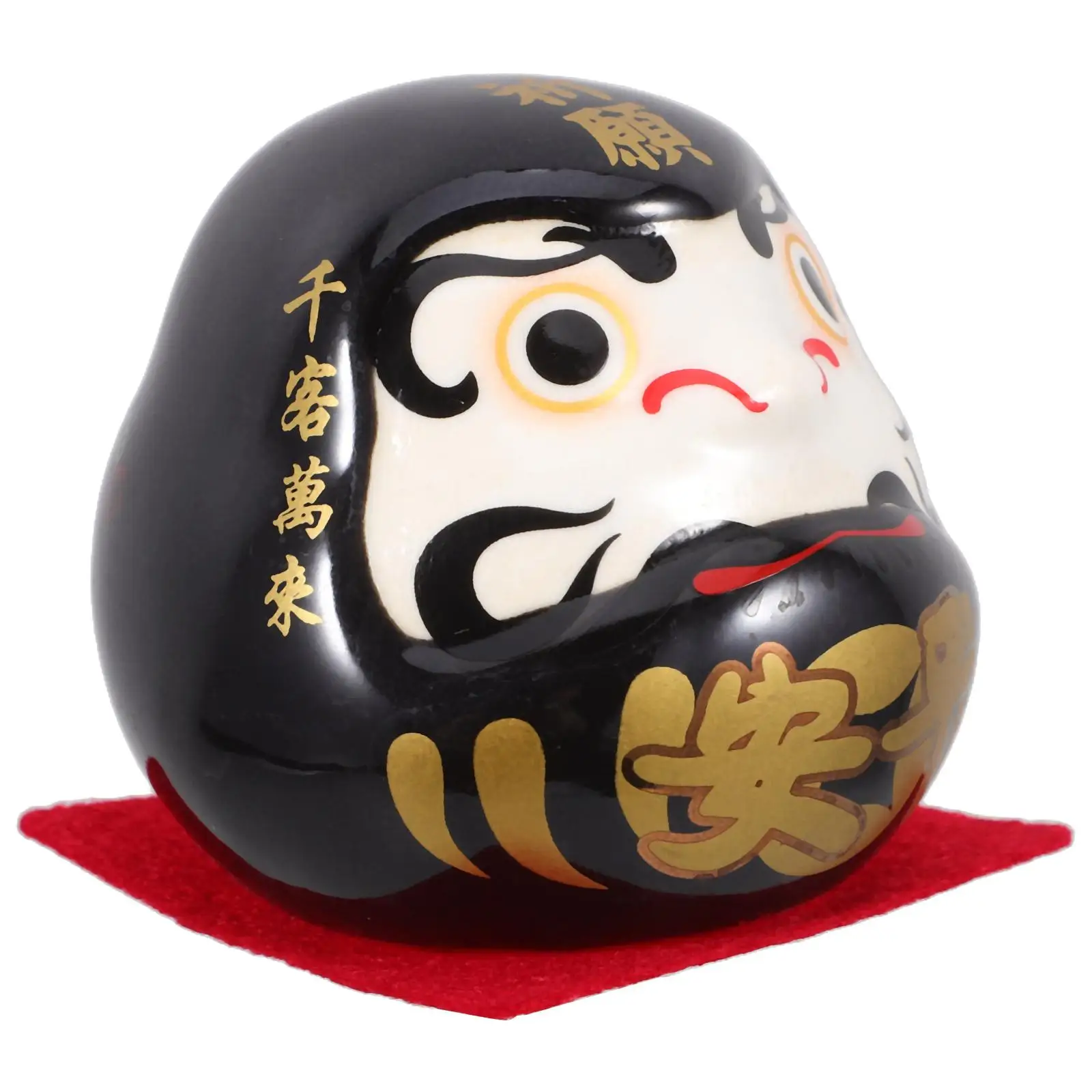 

1pcs Ceramic Egg Japanese Figurine Home Car Decor Prosperity Lucky Ornament Mini Statue Porcelain Souvenir Wealth