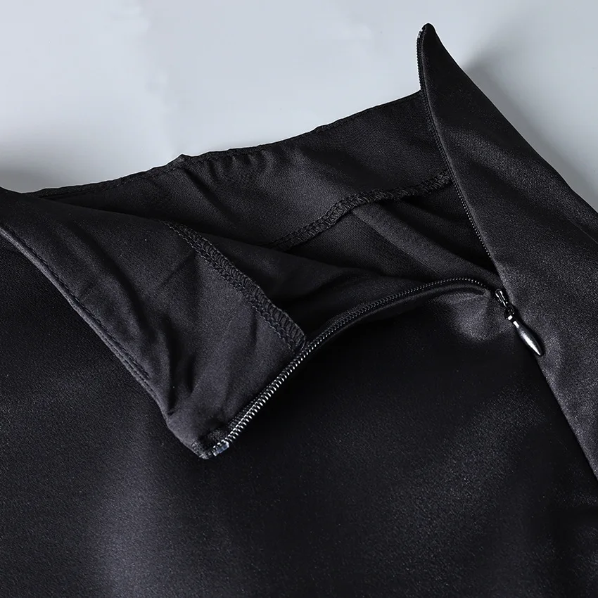 See Through Mesh Patchwork Skirts Women Fashion High Waist Casual Commuting Streetwear Vacation Party Elegant Skirt
