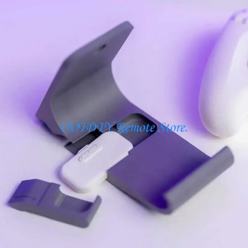 Controller Hanger for Desk Underside for Steam Controller 2, Black Plastic Storage Mount with Front Lip for Clean Gaming Desk