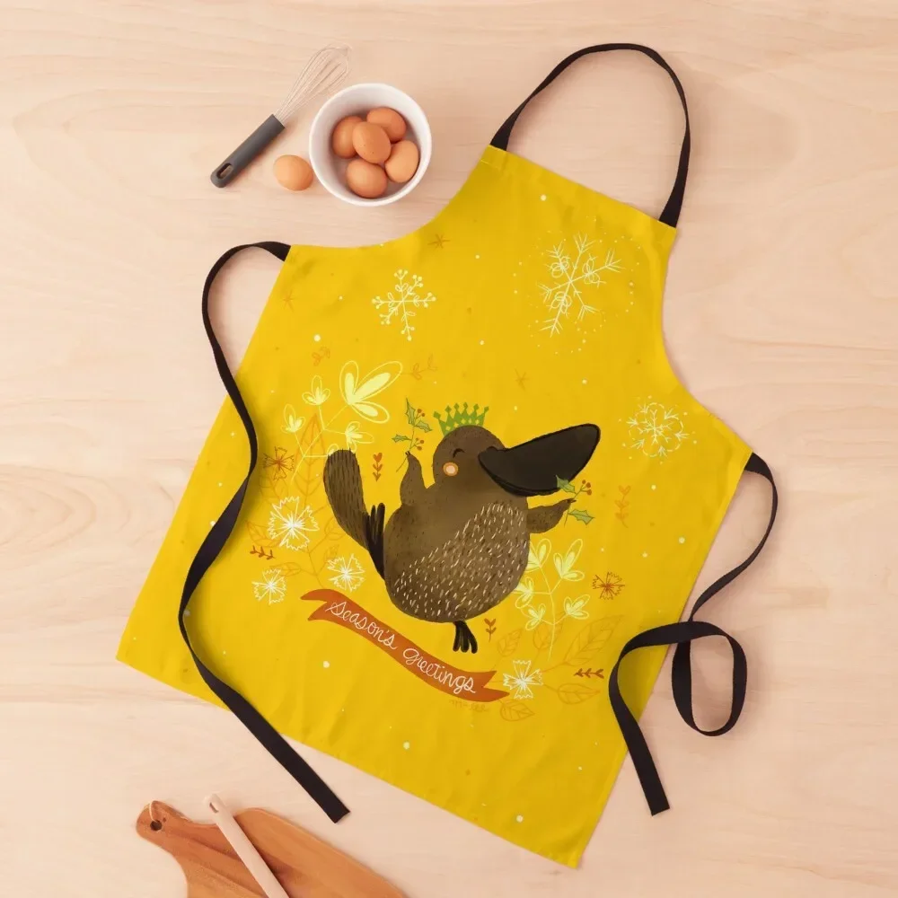 

Pips the Platypus Apron men's barbecue For Nail Stylist Hairdressing Kitchen And Home Items Apron