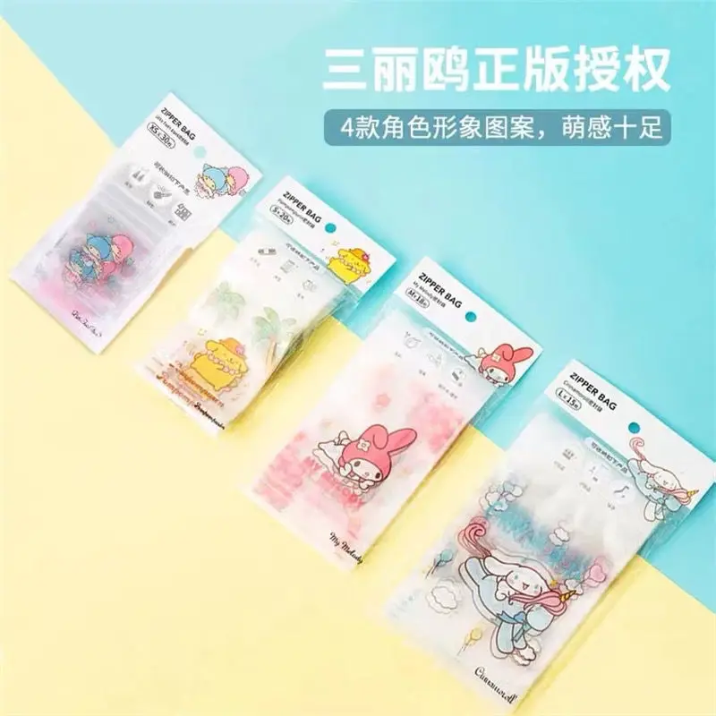 Pinsanrio Envelope Bag Cinnamoroll Babycinnamoroll Clow M Snack Food Preservation Candy Packaging Bag