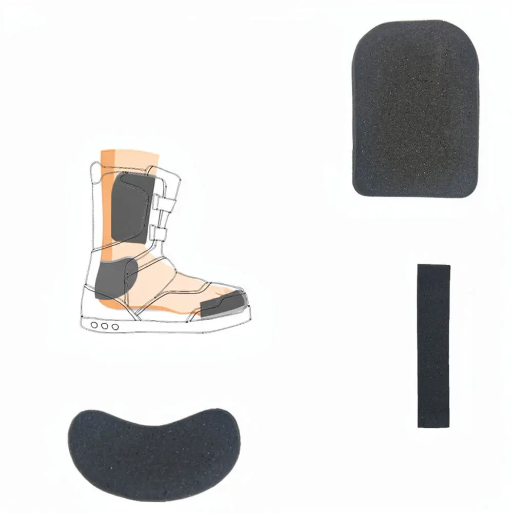 Memory Foam Ski Boot Ankle Inserts Soft Shin Support Pads Self Adhesive Protective Accessories For Winter Sports Foot