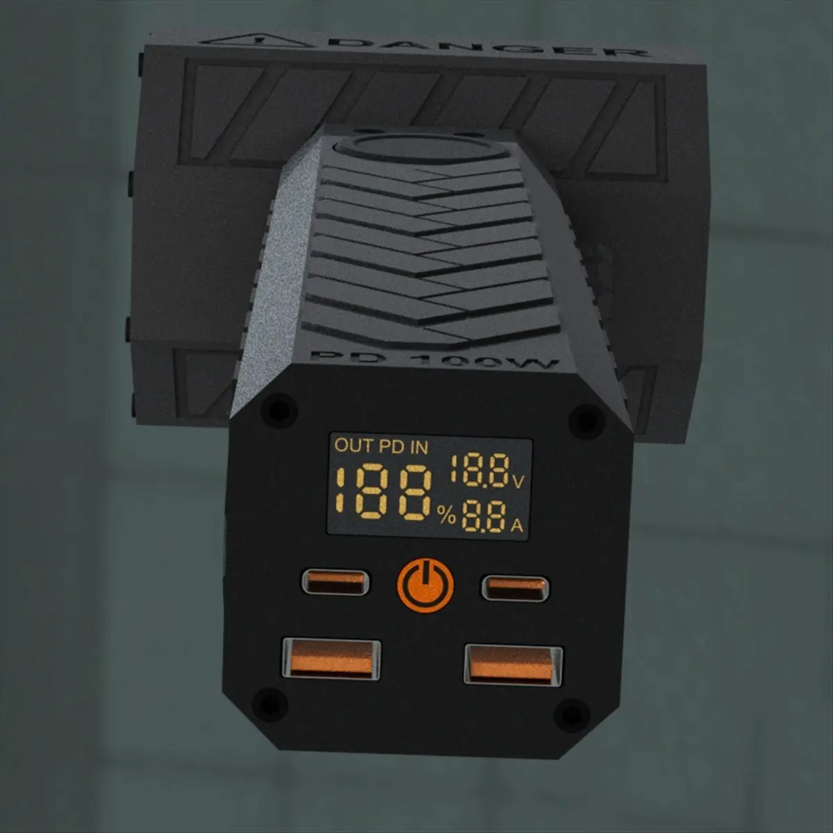 Fan XL 64 Channel Violent Fan 140000RPM 1500g Thrust Stepless Speed Adjustment TYPE-C Industrial Fan Car Dryer