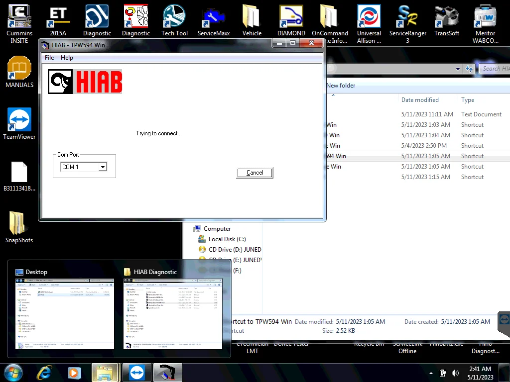 AutoCD HIAB Cranes Diagnostic Software Package [  MULTILIFT Service Tool and Service Display ]+1 Year Login for Multiple PCs