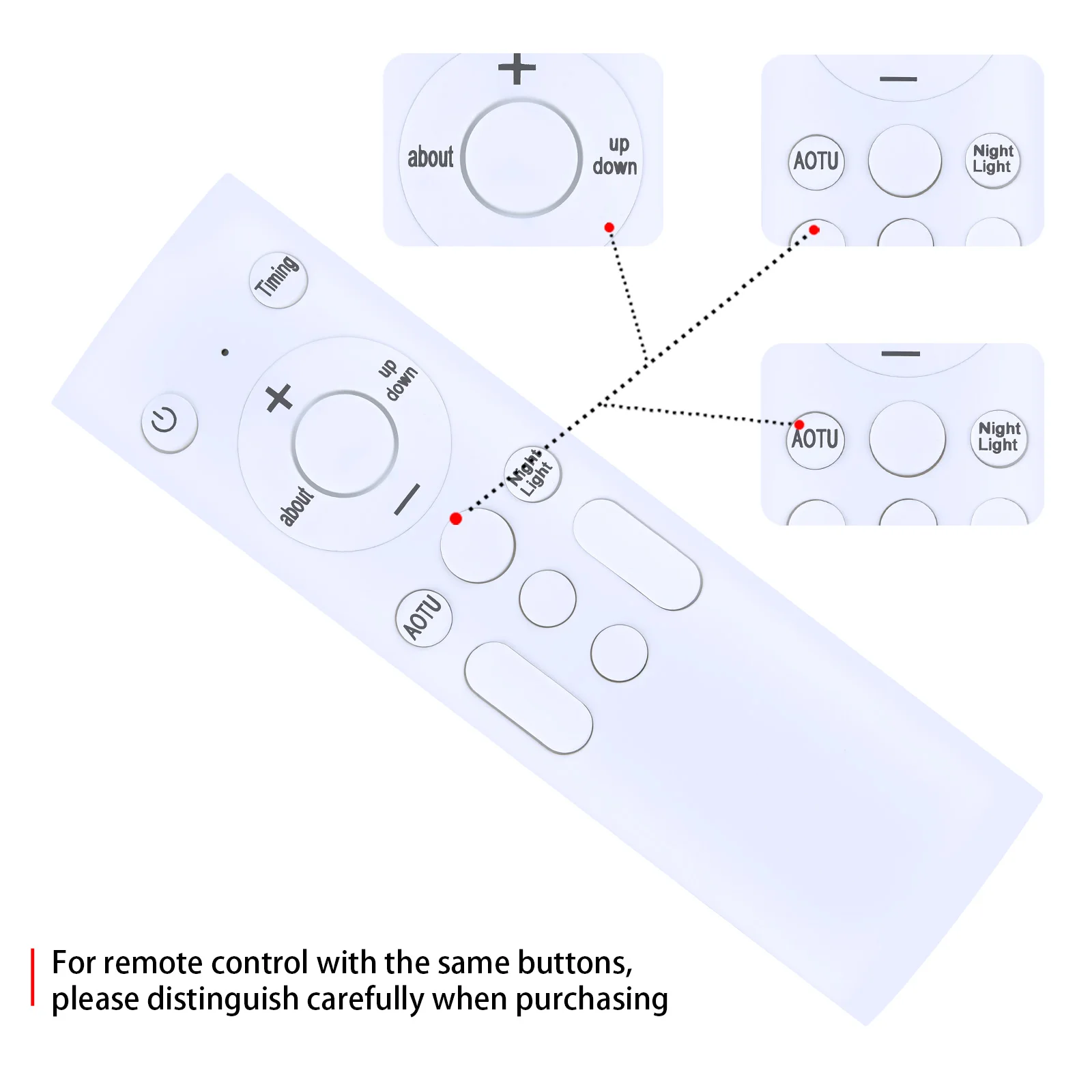 Mando a distancia de repuesto para ventiladores de mesa con circulador de aire de hojas FL10-X, mando a distancia con ventilador de escritorio oscilante con 12 velocidades