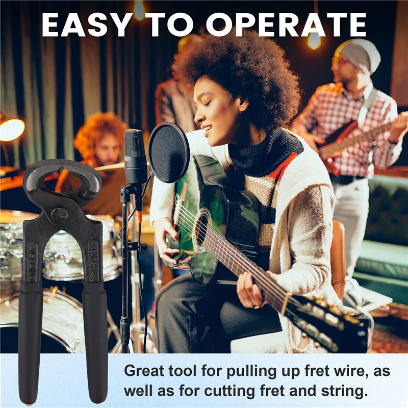 

Fret Wire Nipper Puller And String Cutter - Ultimate Luthier Tool For Guitar Bass Fret Maintenance-T34C
