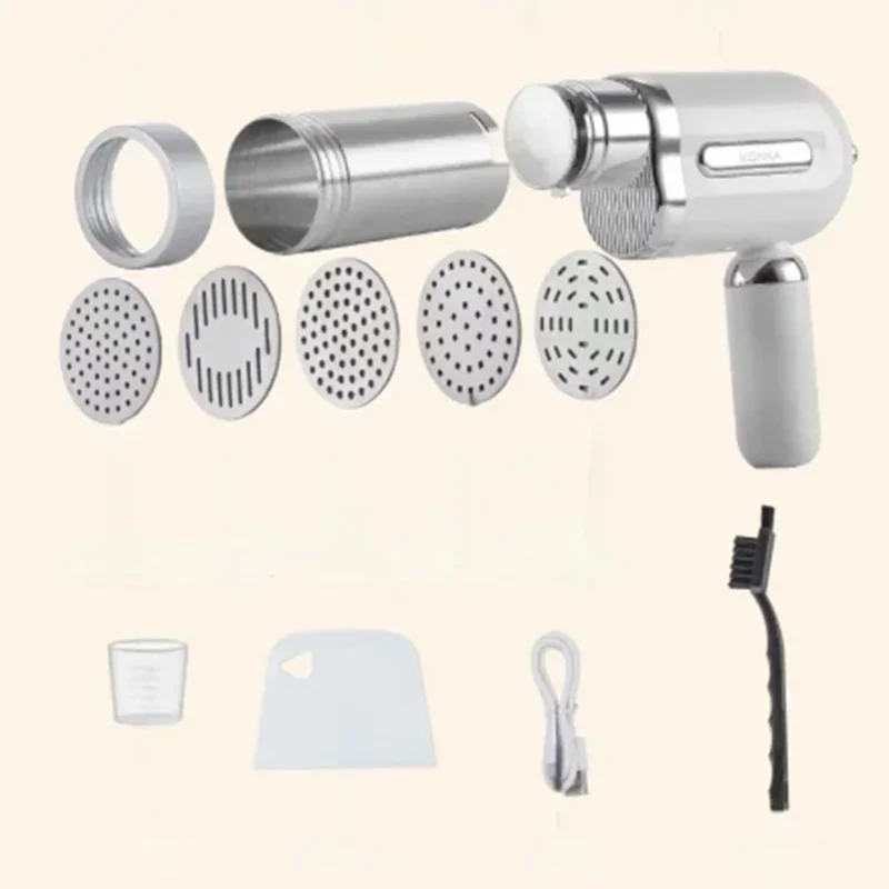 Noodle machine, fully automatic, intelligent, small electric handheld noodle making machine, multifunctional noodle gun, househo