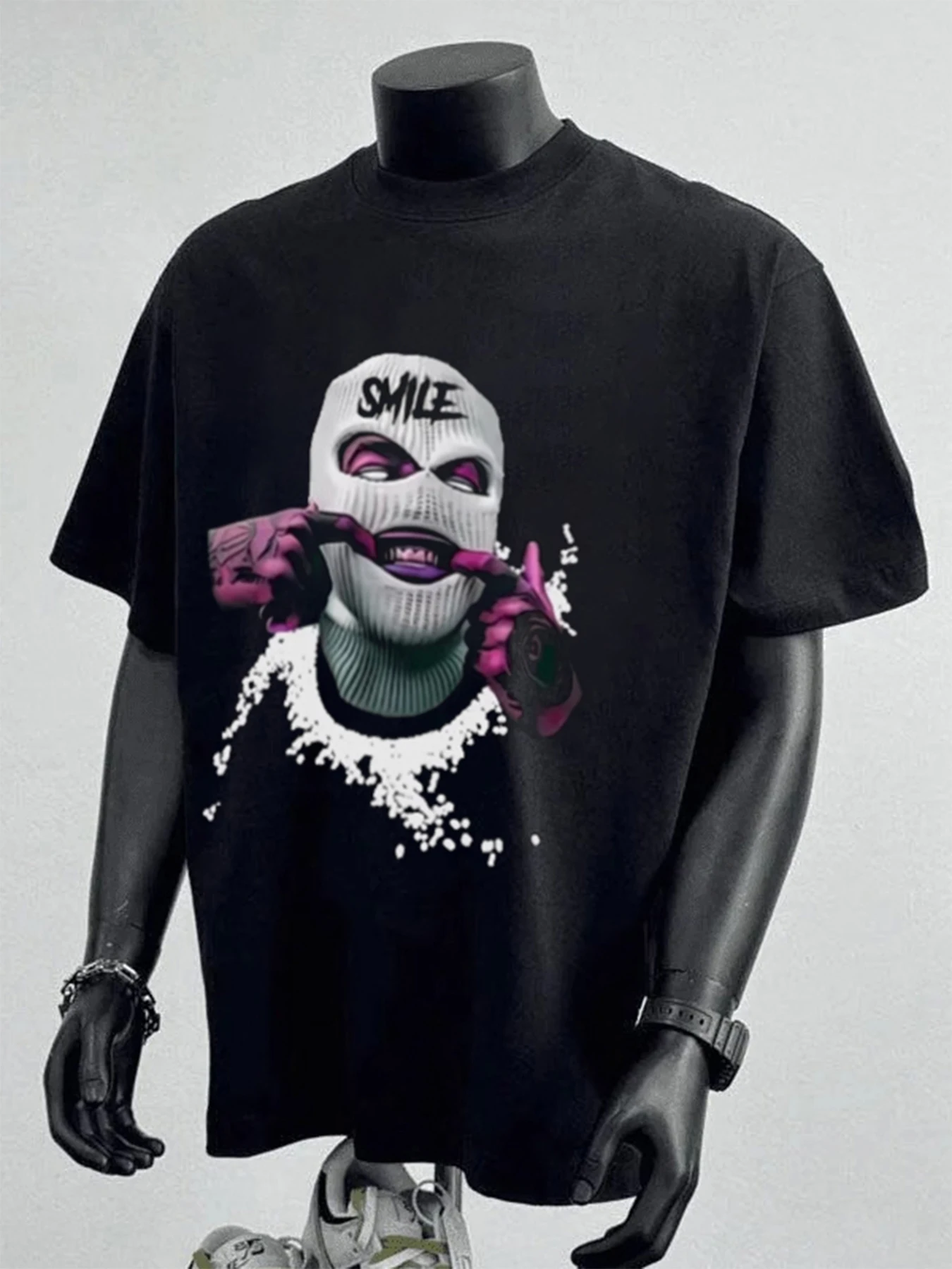 

T-Shirt 100% Cotton Pattern Print Summer Men And Women Hip Hop Fashion Brand Big Size Top Casual Short Sleeve Streetwear Tee