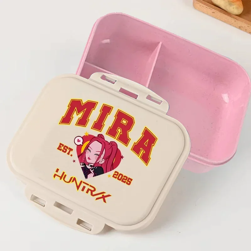 kpop Demon Hunters K-pop Lumi Mila Huntrix Lunch Box Series Picnic Portable Lunchbox Food Storage Containers Dinner Case