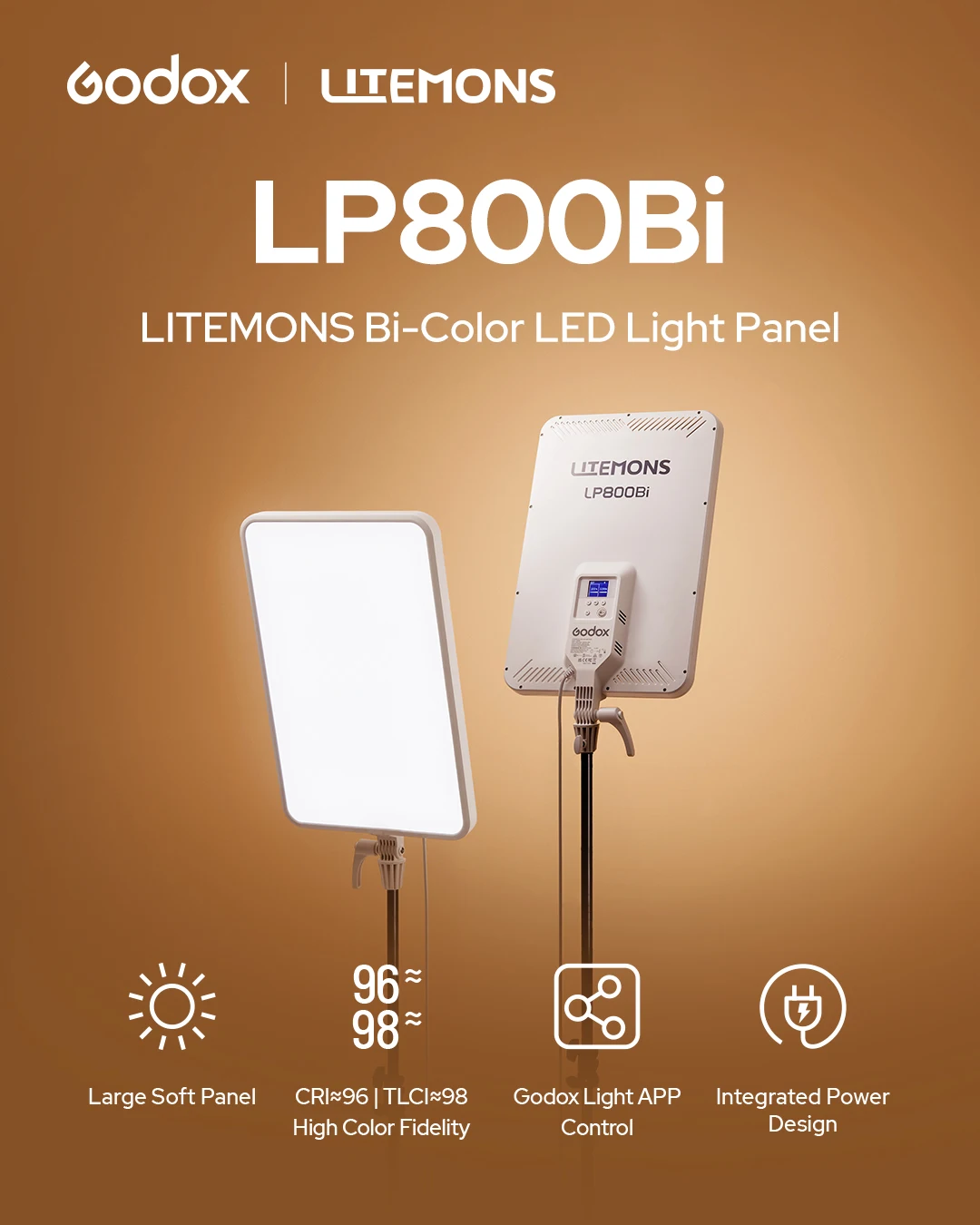 Godox LITEMONS LP800Bi 85W Bi- - Led Light Panel Stream ulasan dan harga
