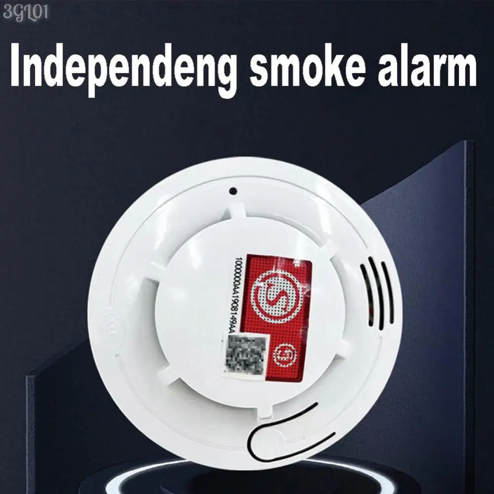 Fire Protection Smoke Detector, Home Fire Alarm, Detector de fumaça com baterias, Home Security System, 1 Pc, 2Pcs