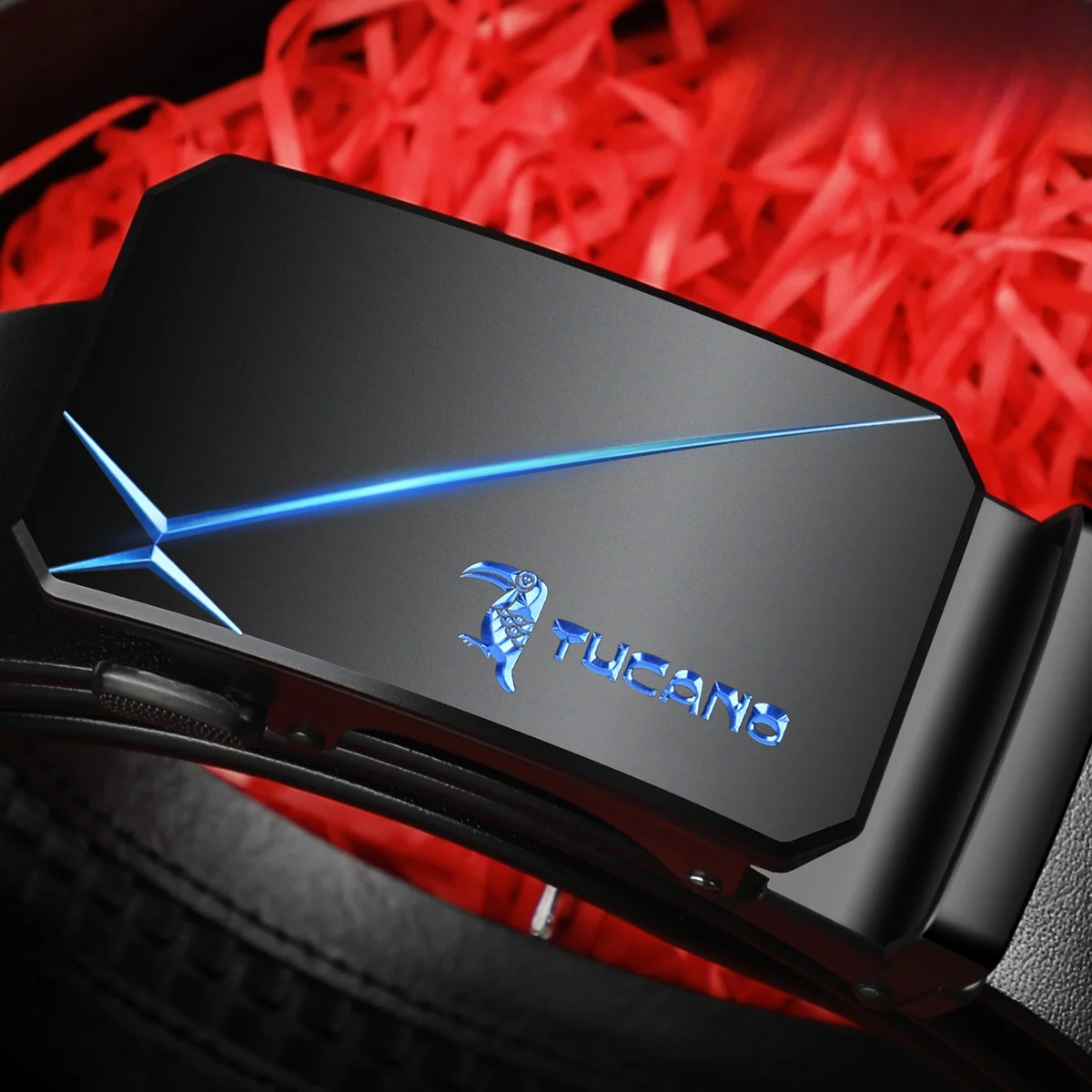 本革メンズベルト-自動バックル-トップレイヤー純カーフスキン-ウエストベルト-中高年向け-多用途パンツ用ウエストベルト